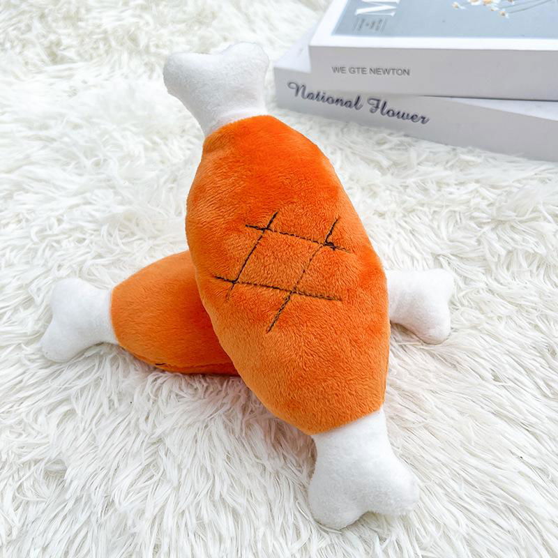 Pet Plush Vocal Toys Pet Squeaky plush toys Plush Bone Dog Toy Carrot Plushies