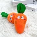 Pet Plush Vocal Toys Pet Squeaky plush toys Plush Bone Dog Toy Carrot Plushies 2