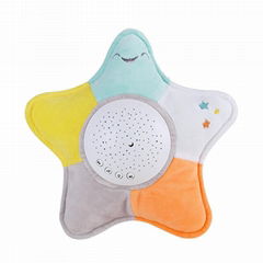 Stuffed Sleep LED Night Lamp Plush Toys With Music & Stars Projector Light toys