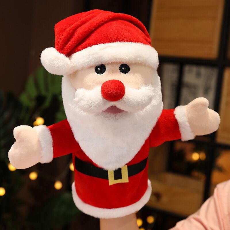 Christmas Hand Plush Puppet Toy Finger Puppet Stuffed Animal Toy for Kids Gift 2
