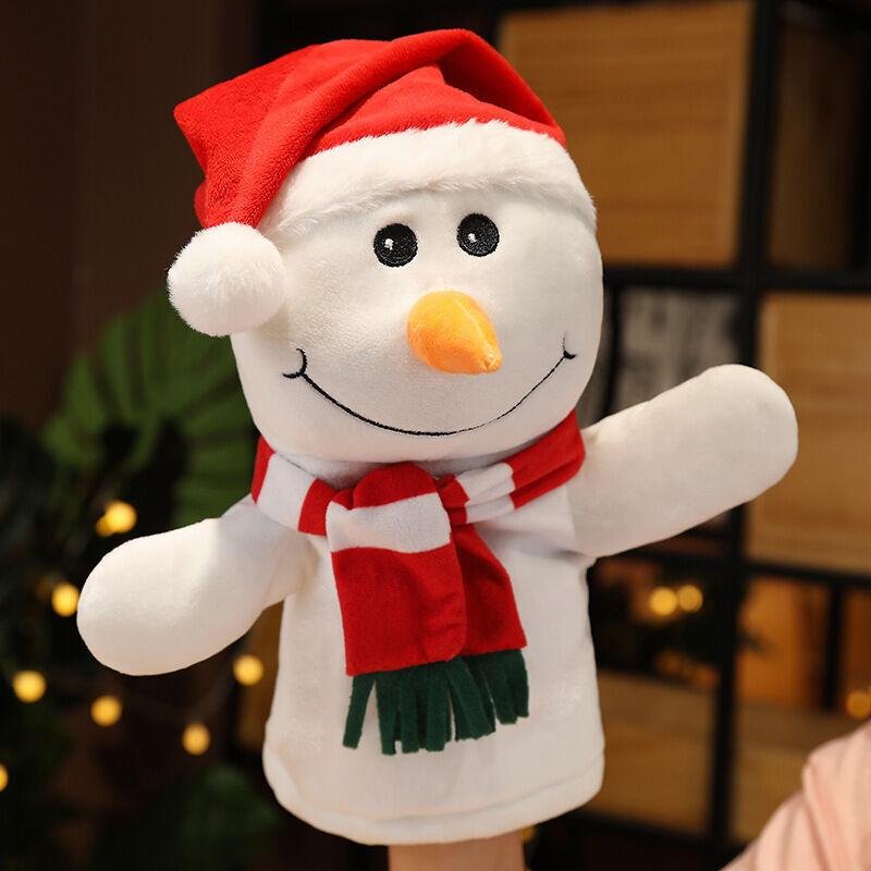 Christmas Hand Plush Puppet Toy Finger Puppet Stuffed Animal Toy for Kids Gift 5
