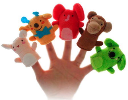 OEM hand puppet doll finger puppet with different style animal finger puppet 3