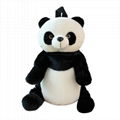 Custom animal plush backpack school bag animal backpack stuffed backback plush