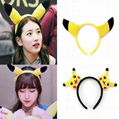 Pikachu plush hair accessories plush hairhand animal ears hairband hair hoop