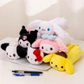 Anime pencil case pen case plush pencil pouch fluffy pencil case animal pen case