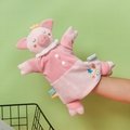 Soft Plush Hand Puppet Security Blanket Babies Puppet Blanket Animal Security 