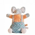 Soft Plush Hand Puppet Security Blanket Babies Puppet Blanket Animal Security  12