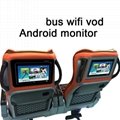 10 inch portable seat back bus TV for passengers entertaining car video 2