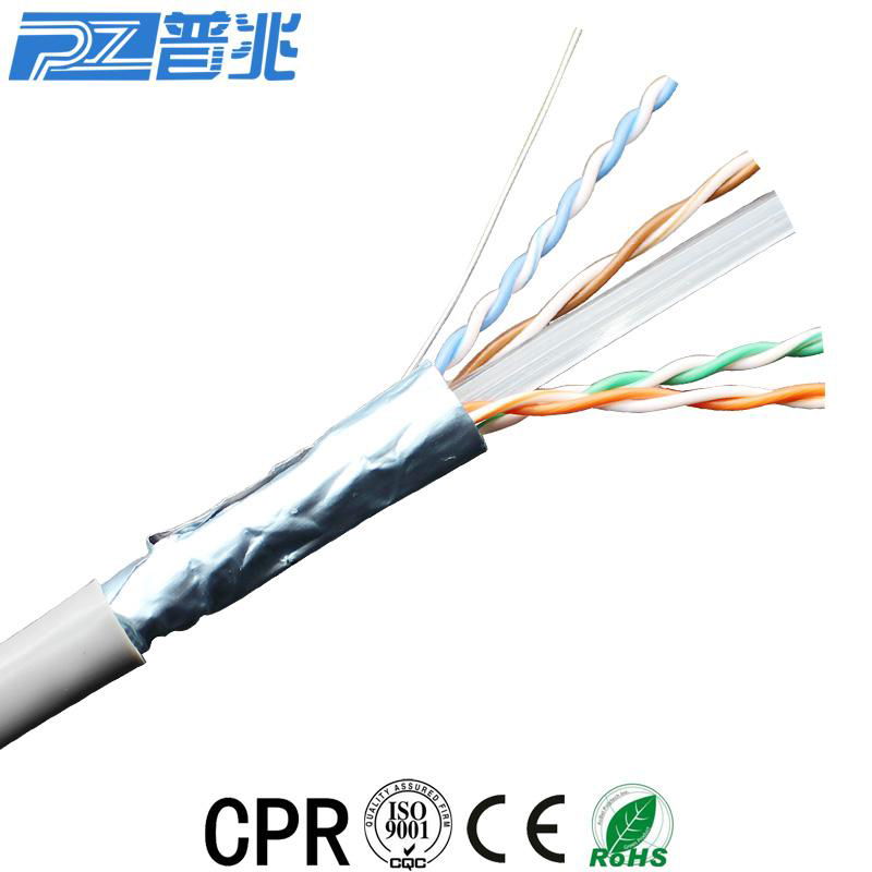 Cat5e FTP computer lan cable OFC 305m/roll factory direct 4