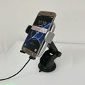 automatical expansion car mount with fast wireless charging  for iphone and sams 3