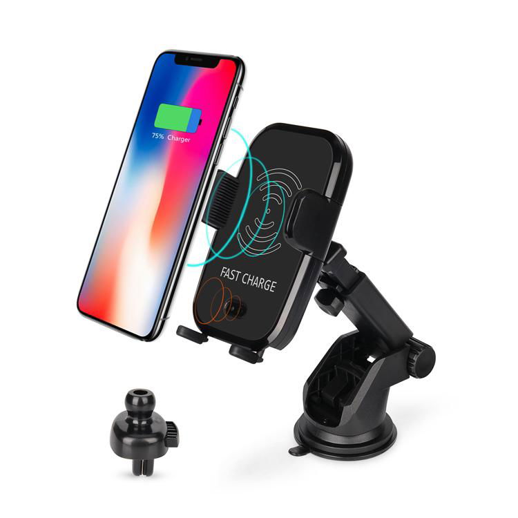 extensible multi-functional infrared sensing wireless charger car mount with air 4