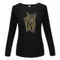 Long Sleeve Shirt Women Rhinestone