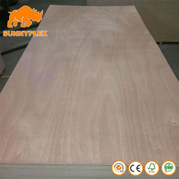 18mm1220*2440 Commercial Okoume Plywood for Decoration 2