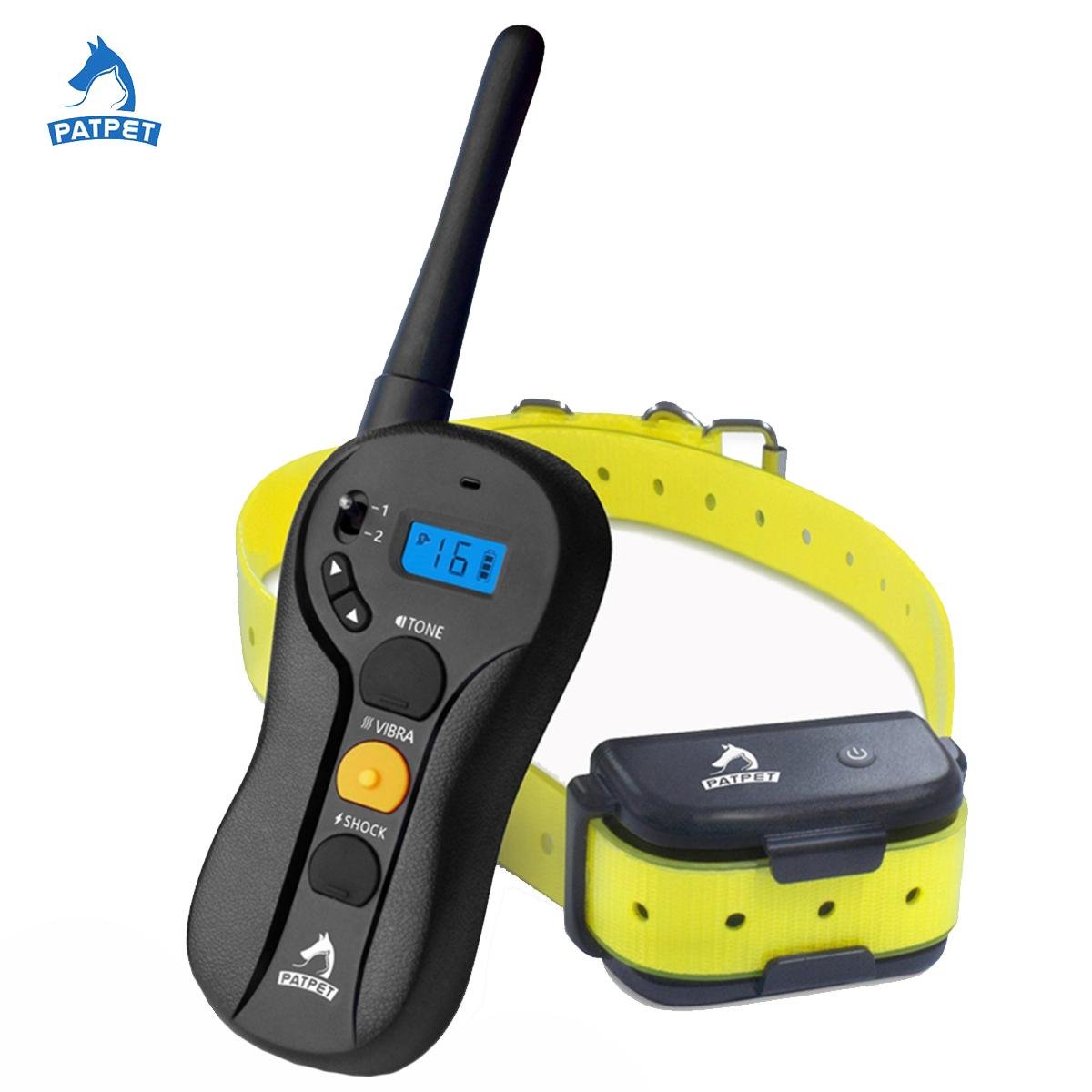 2018 patpet US hot remote controlled electric dog shock collar