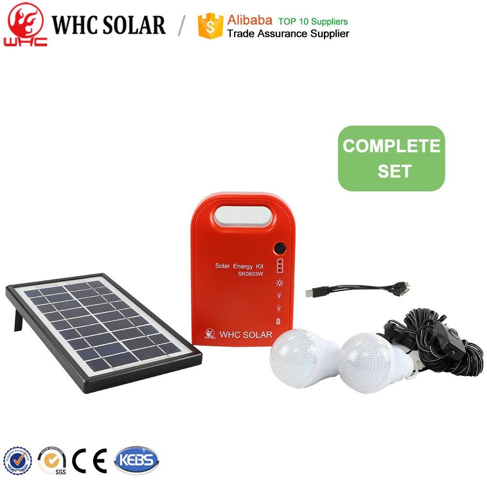 portable solar power system 3W with mobile phone charge 4