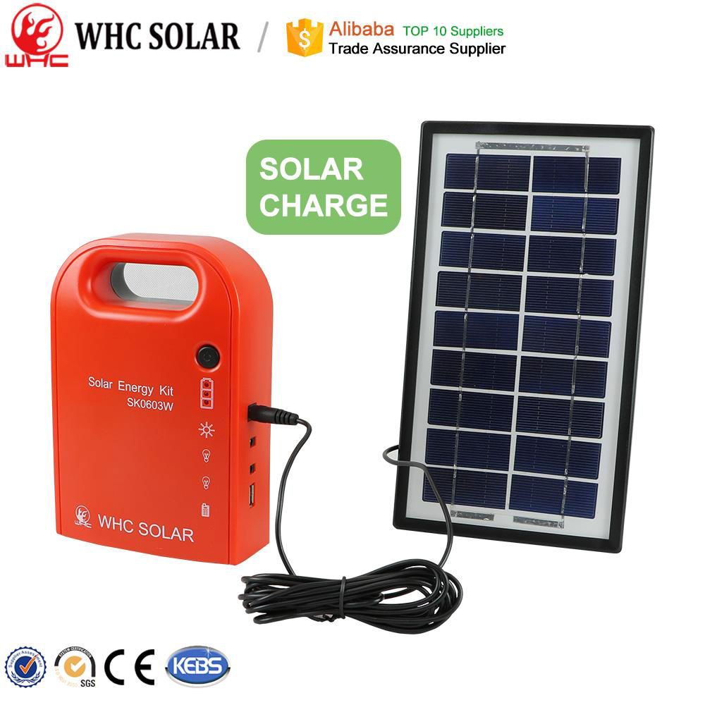 portable solar power system 3W with mobile phone charge 5