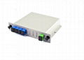 CATV 1X4 LGX Box Fiber Optic PLC Splitter with SC Connector