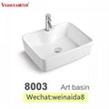 excellent quality bathroom design countertop rectangular ceramic hand wash basin