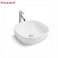 hotel home bathroom decoration wound white ceramic art basin