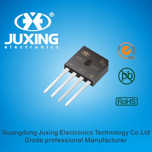 GBU610 the Bridge rectifiers diode packde by GBU case