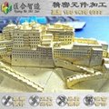 仿真建築模型拼圖we can design the simulation building model of metal 4