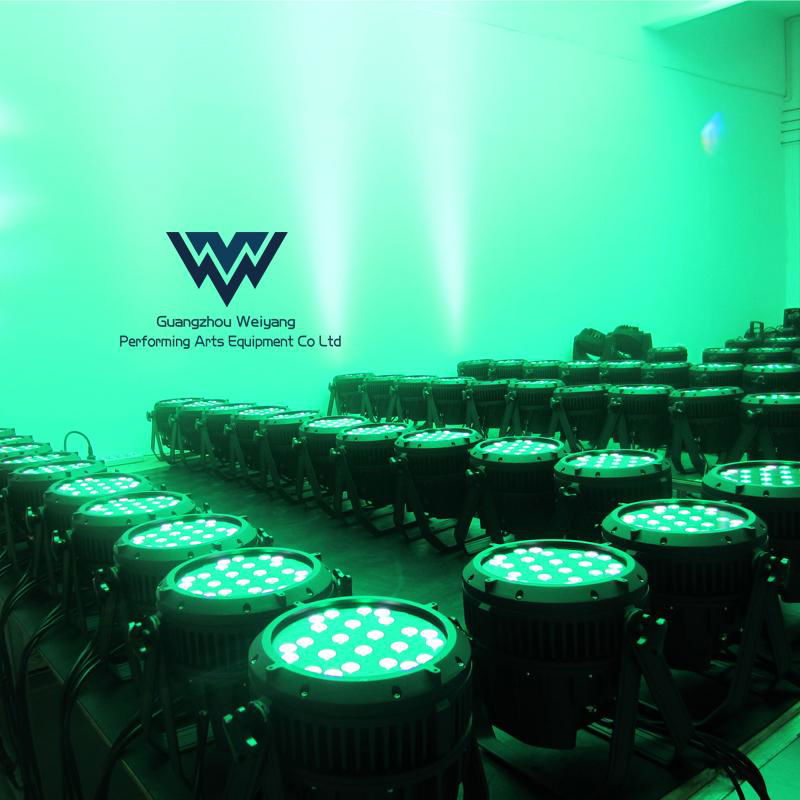 Waterproof 54Pcs 3W Colorful LED Par Light 5