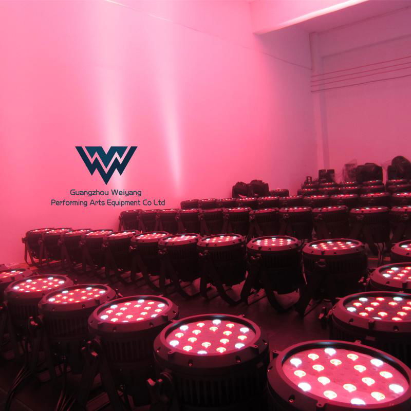 Waterproof 54Pcs 3W Colorful LED Par Light 4