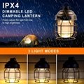 Vintage rechargeable camping light emergency lantern