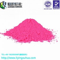 Injection coating ink fluorescent pigment