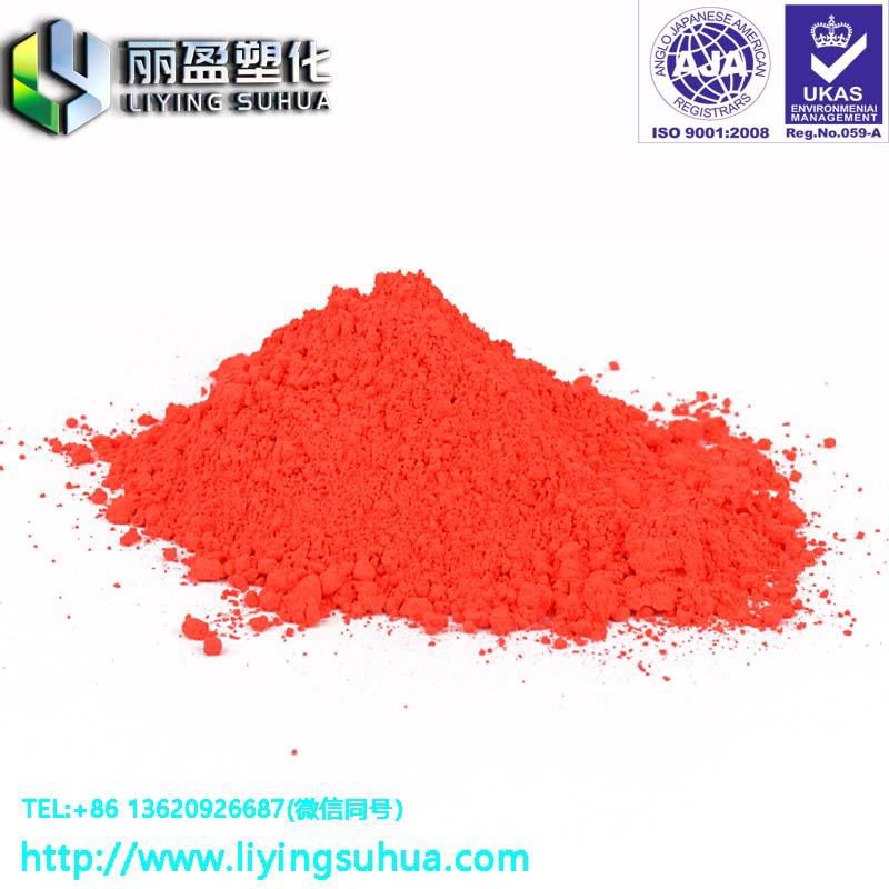 Injection coating ink fluorescent pigment