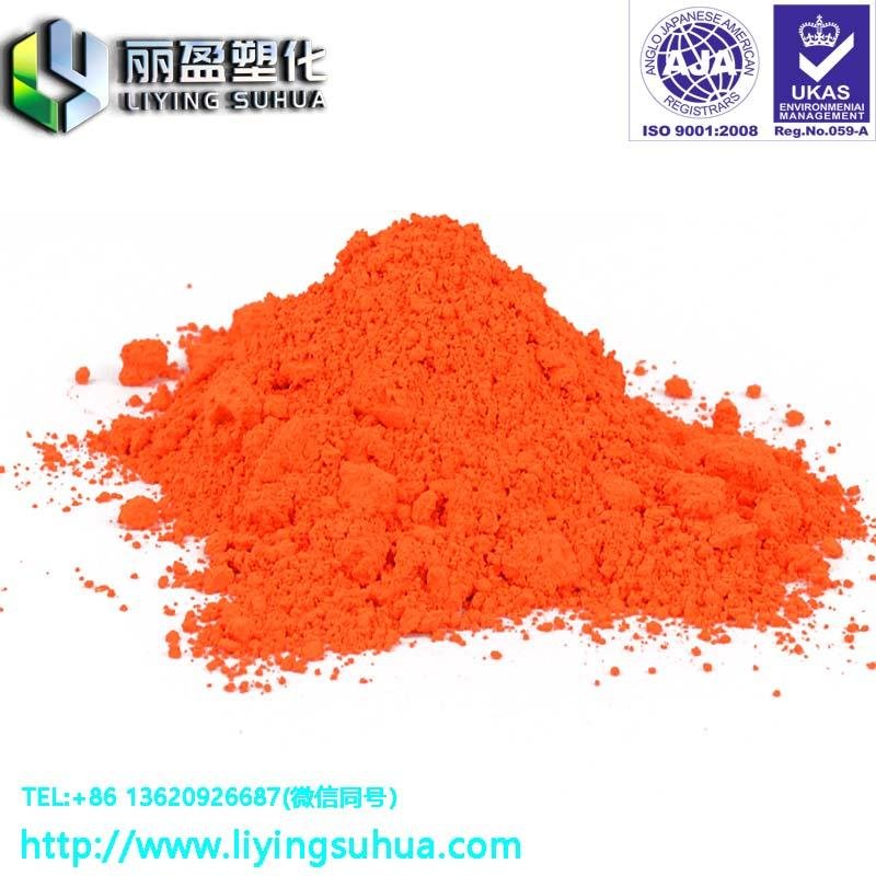 Injection coating ink fluorescent pigment