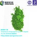 Cold color changing powder thermochromic