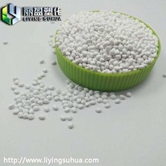 Calcium free white high concentration white masterbatch blow molding