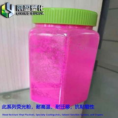 Anti-stick roller anti-dialysis fluorescent pigment