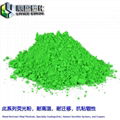 Anti-stick roller anti-dialysis fluorescent pigment