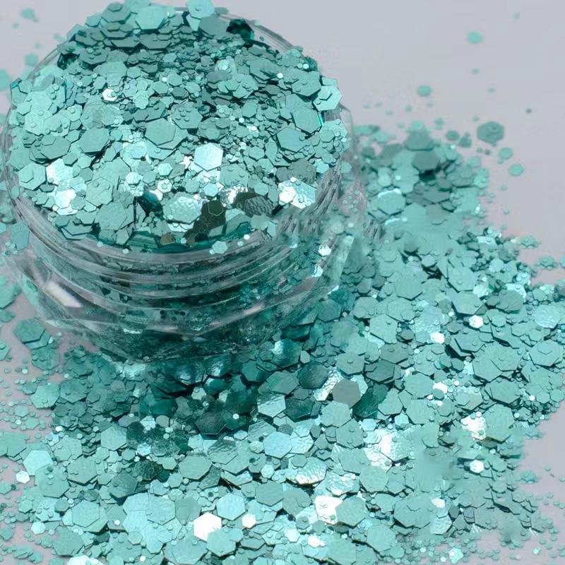 2019 new polyester bulk glitter holographic chunky glitter for cosmetic 