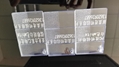 Transparent laser marking powder to engrave white fonts. 2