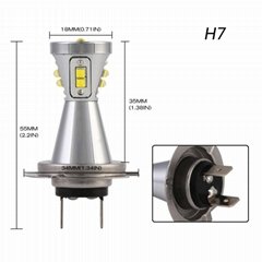 中山LED廠家直銷LED霧燈LED大燈H7