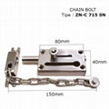 Hot high quality Strong & durable ZN-C 715 SN zinc alloy material chain bolt 1