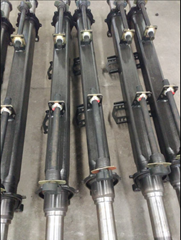 American type axle shaft for trailer axles