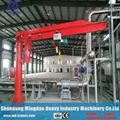 1t Motor Rotation Arm Lift Jib Crane with Electric Chain Hoist 2