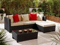 Poly rattan sofa set 1