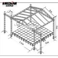 Aluminum line array truss tower for hanging speakers 2