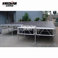Easy assemble outdoor cheap aluminum portable mobile event stage for sale