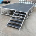 Easy assemble outdoor cheap aluminum portable mobile event stage for sale 2