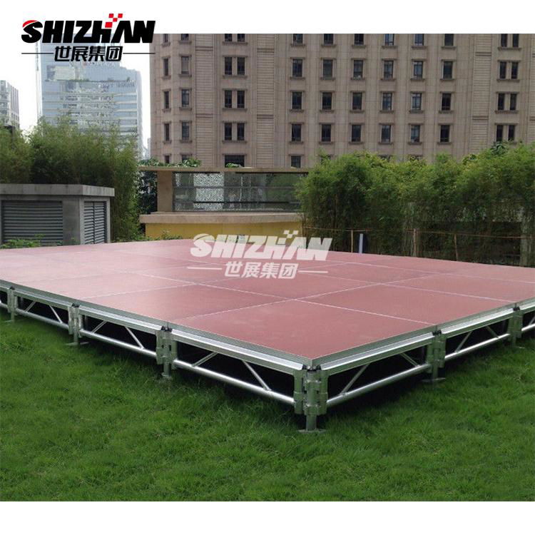 Easy assemble outdoor cheap aluminum portable mobile event stage for sale 5