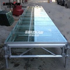 Factory price smart aluminum glass acrylic portable stage for sale