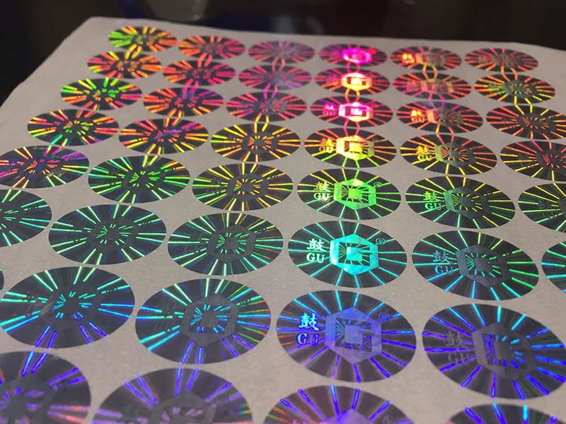 Custom Made 3D Hologram Sticker with Logo and Serial Number 2