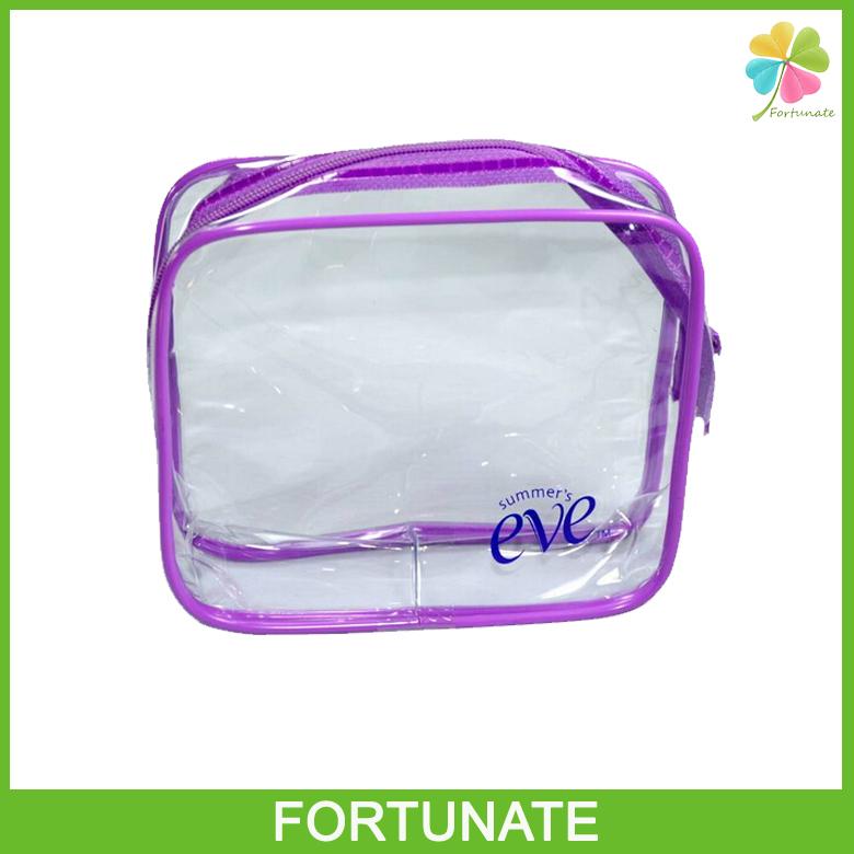CYLINDRICAL PVC COSMETIC BAG PVC ZIPPER BAG  WITH HANDLE 3