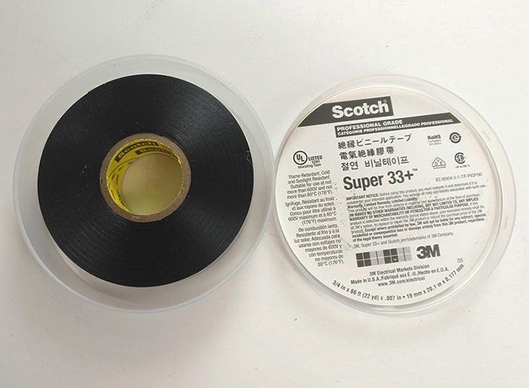 3M Vinyl Electrical Tape 33 Rubber Resin Pvc Single Sided 3M Tape 33+ Black 19MM